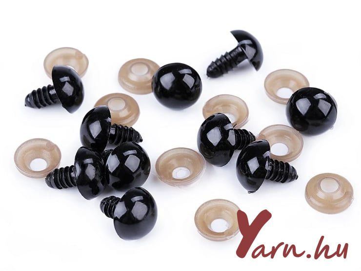 Biztonsági szem  fekete 18 mm